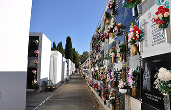 Pasillo Bloque Nichos Cementerio San Juan Bautista Chiclana