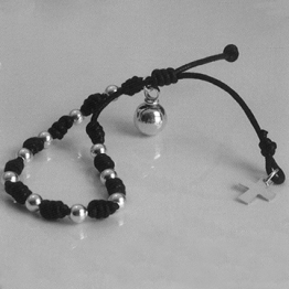 Joya Relicario Arrayán Pulsera cuero Bolas Plata de Ley